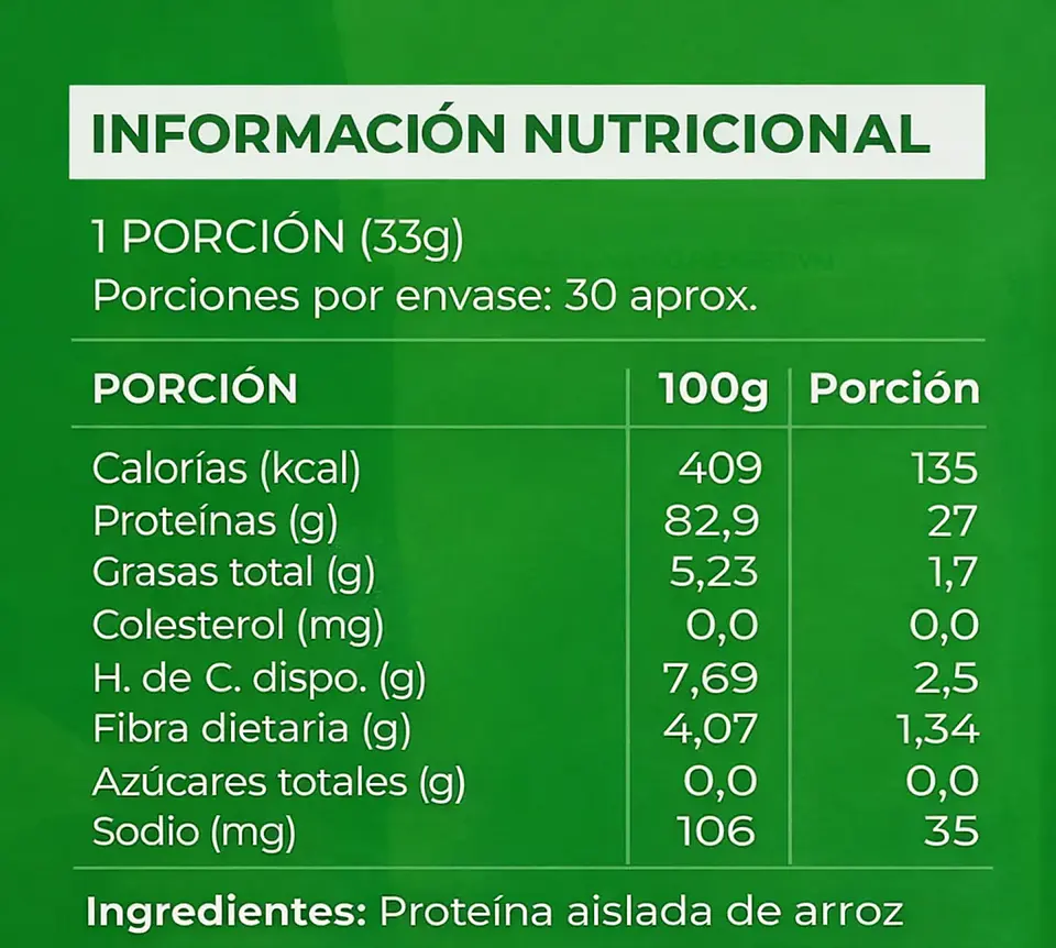  My Green Power - Proteina de Arroz 1k 4