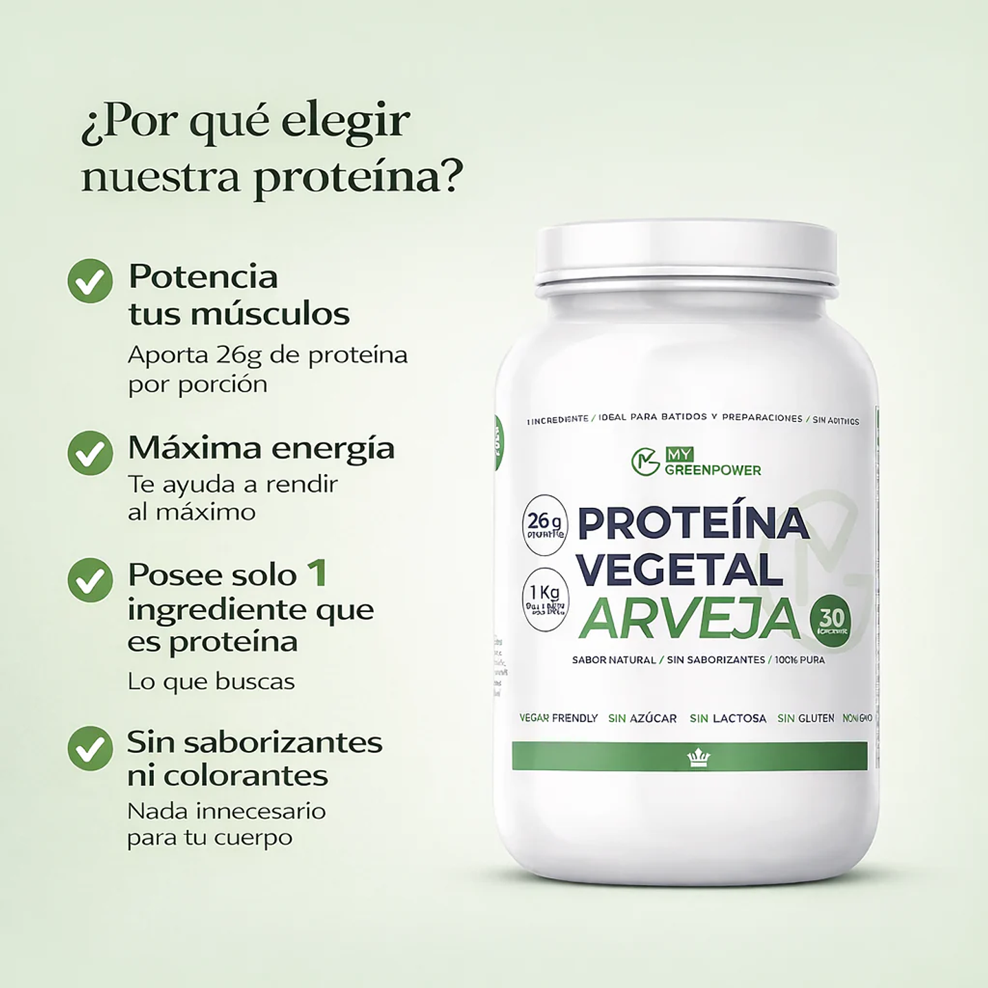  My Green Power - Proteina de Arveja 1k 4