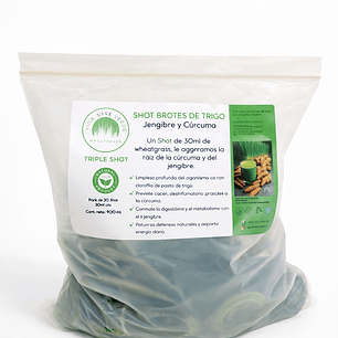 Vida Vive Verde - Triple shot curcuma/jengibre 30 unidades ( solo con retiro en tinda) 