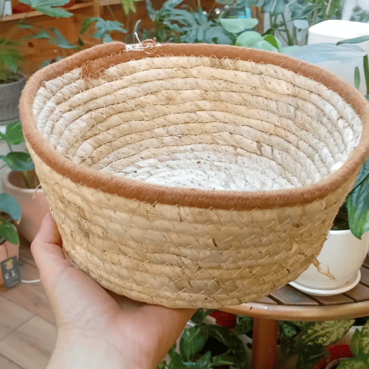 Plantas RV - Canasto mimbre sin manilla M  1