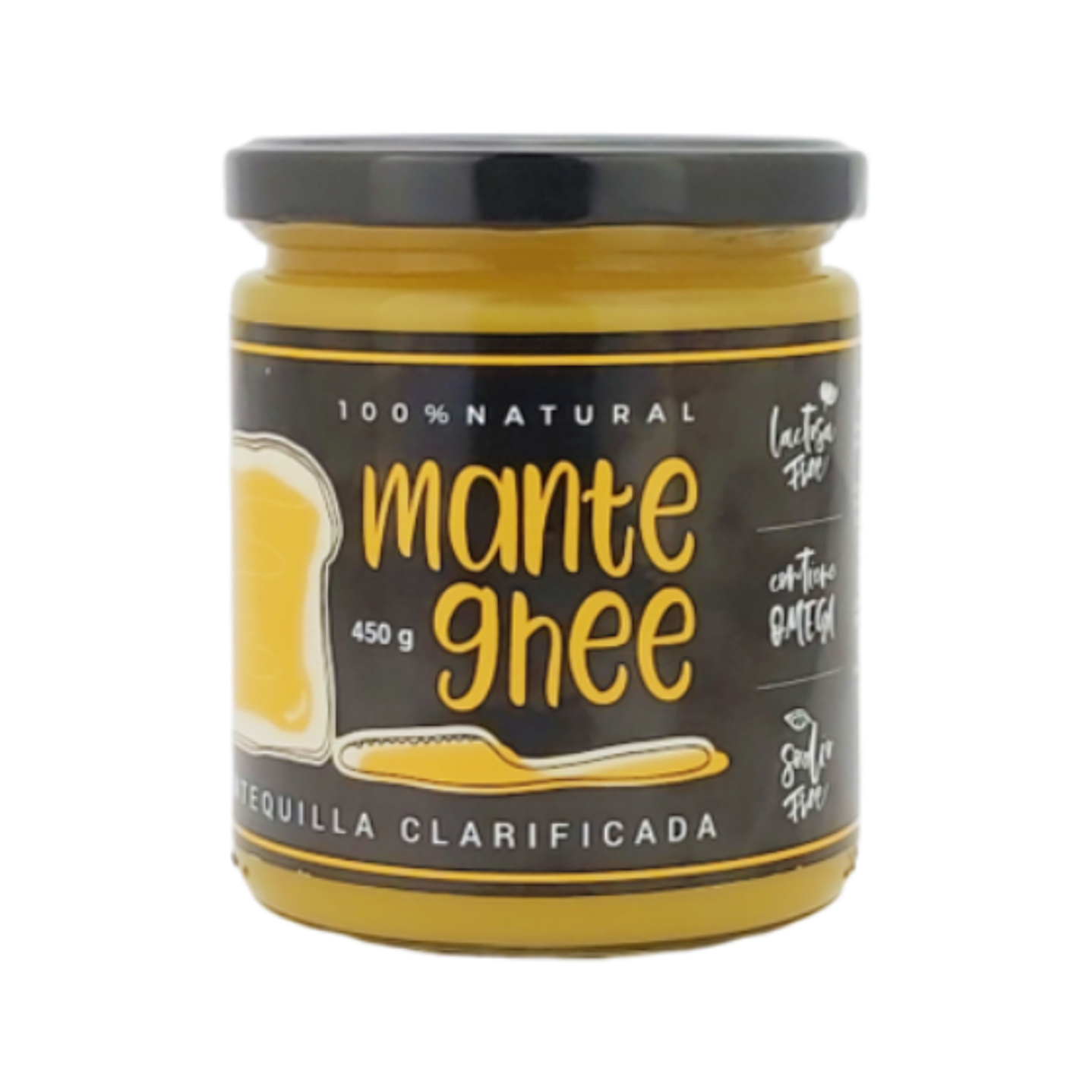 Ghee 450ml Libre de lactosa y caseina ManteGhee 1