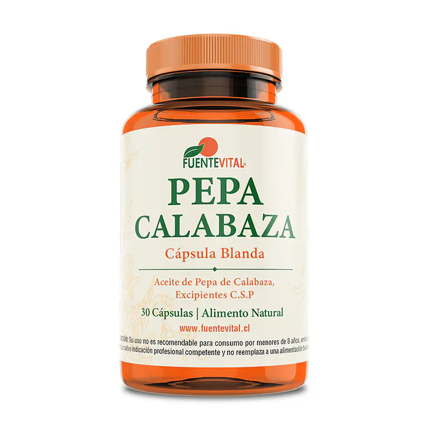 Aceite de pepa de calabaza 30 cápsulas blandas Fuente vital 1