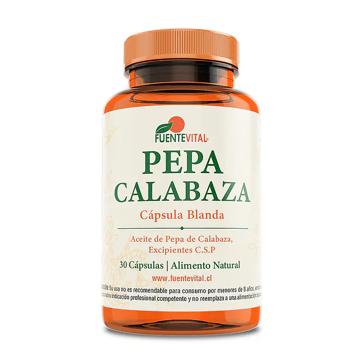 Aceite de pepa de calabaza 30 cápsulas blandas Fuente vital 1