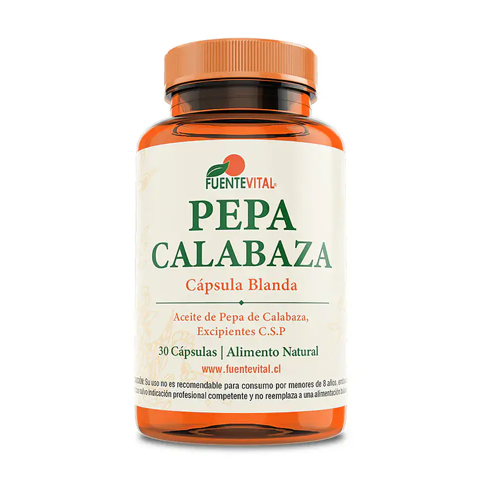 Aceite de pepa de calabaza 30 cápsulas blandas Fuente vital 1