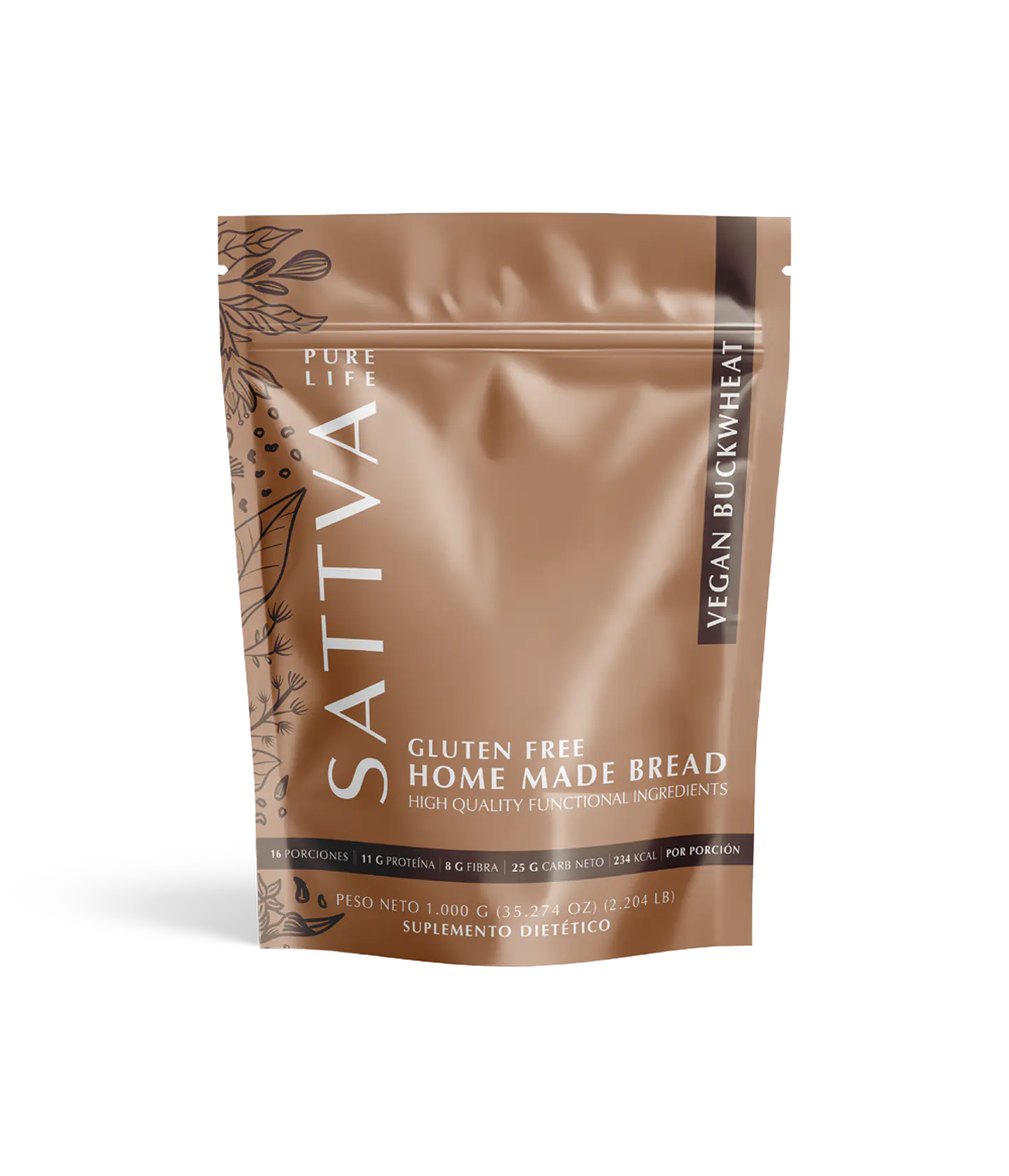 Sattva - Mezcla Pan Vegano1000g  1
