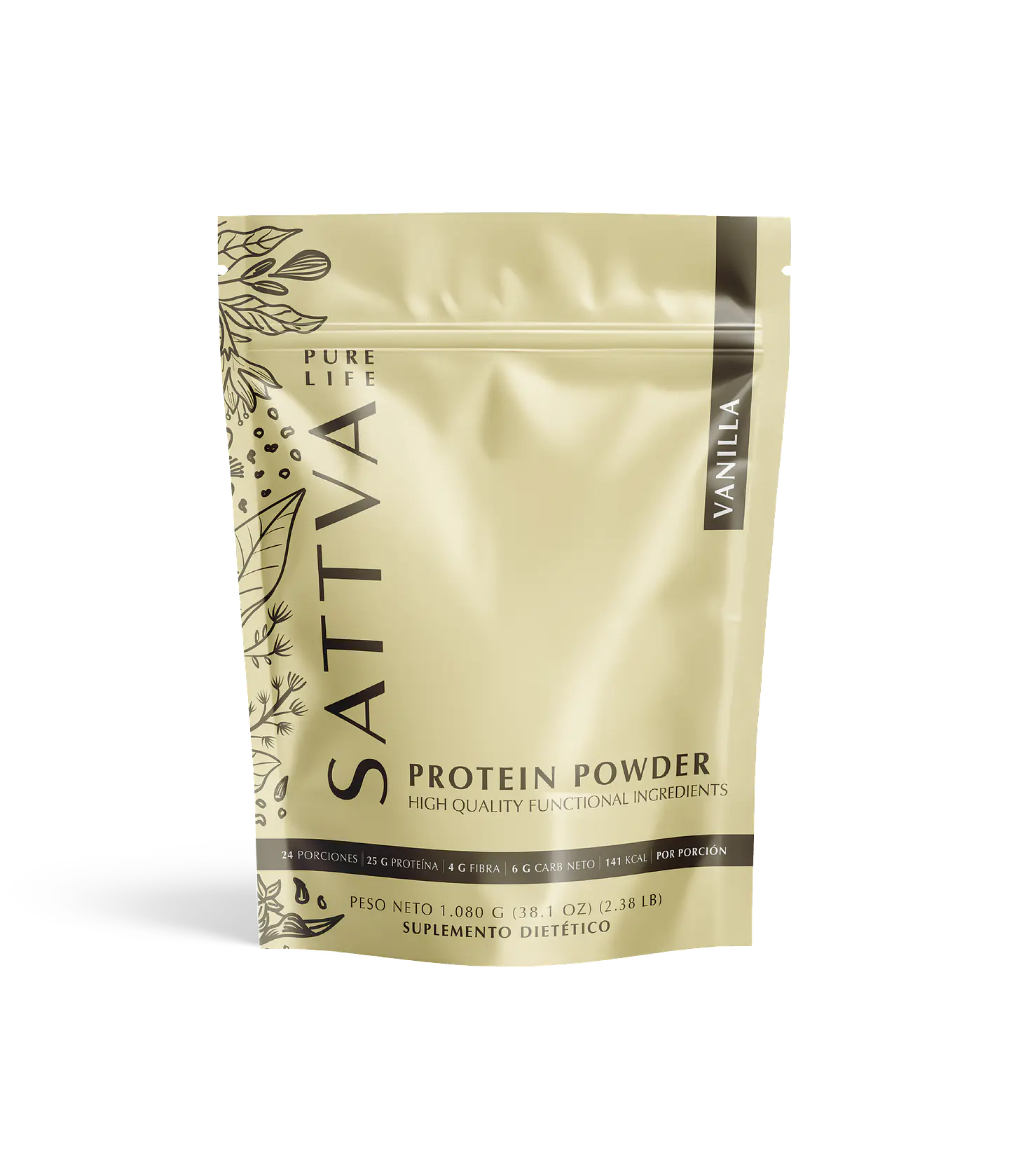Sattva - Proteina Vegetal sabor Vainilla 1080g  1