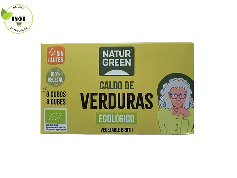 Natur green - Caldo de verduras organicos 8u 