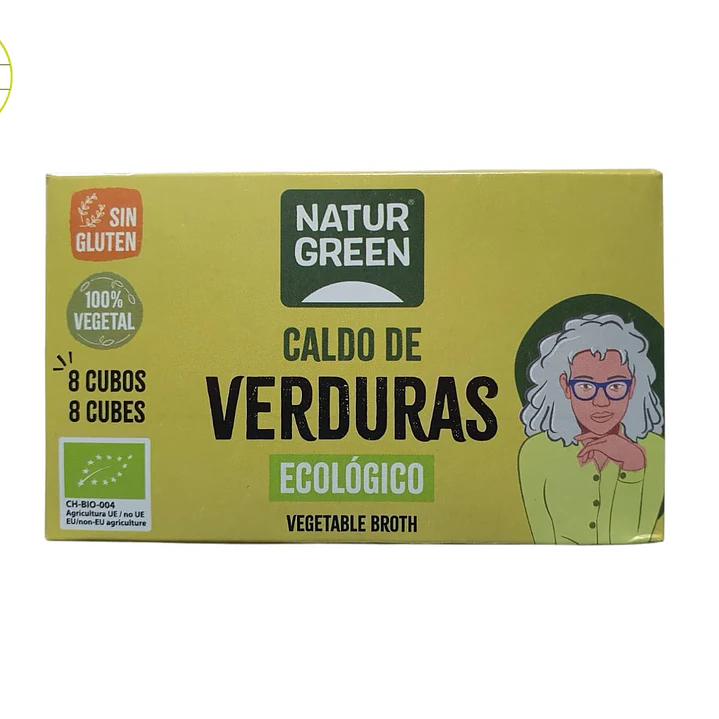 Natur green - Caldo de verduras organicos 8u  1