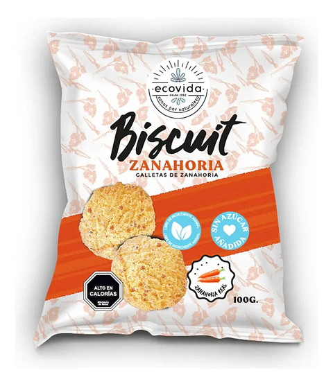 Ecovida - Galletas Biscuit de Zanahoria 100g 