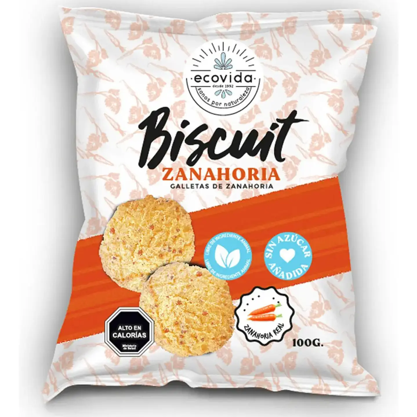 Ecovida - Galletas Biscuit de Zanahoria 100g  1