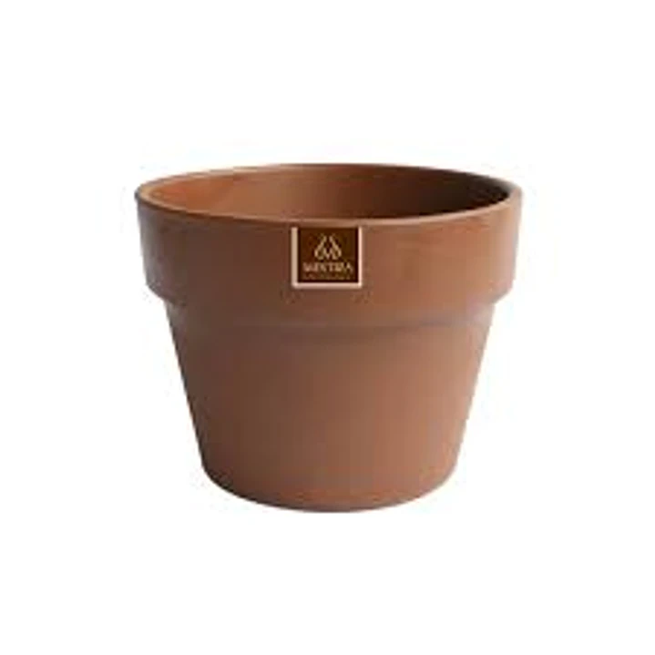 Plantas RV - Maceta greta morena natural 16 cm  1