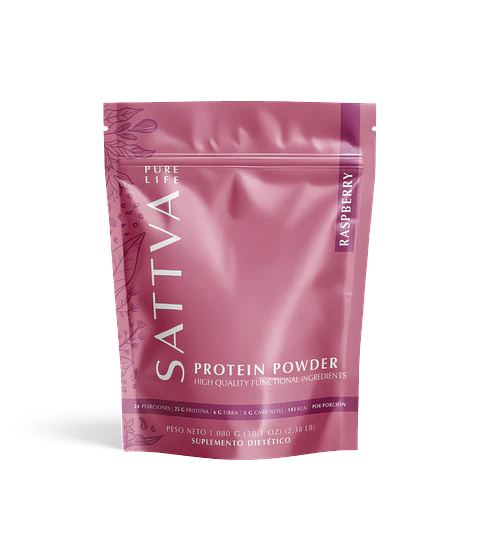 Sattva - Proteina Vegetal sabor Frambuesa 1080g 