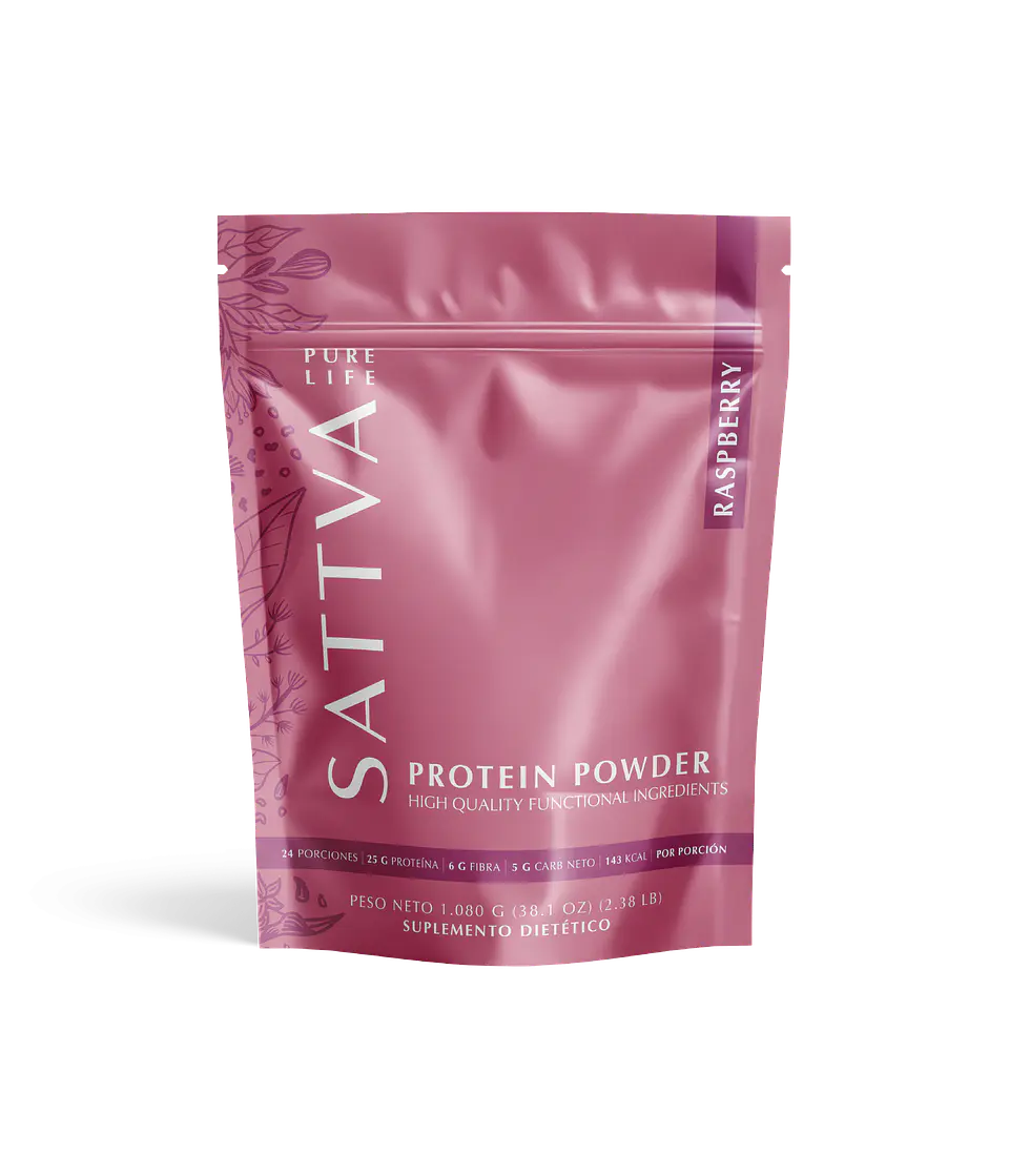 Sattva - Proteina Vegetal sabor Frambuesa 1080g  1