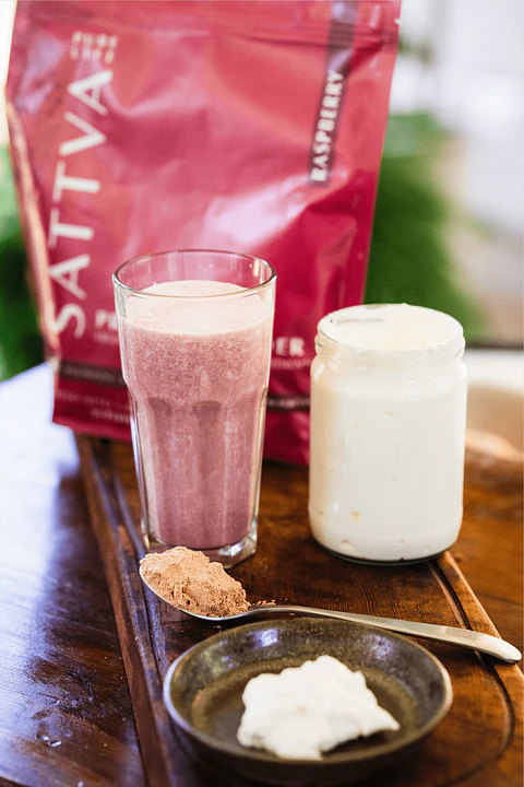 Sattva - Proteina Vegetal sabor Frambuesa 1080g 