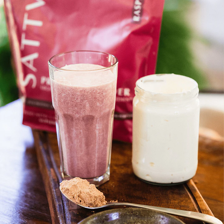 Sattva - Proteina Vegetal sabor Frambuesa 1080g  2