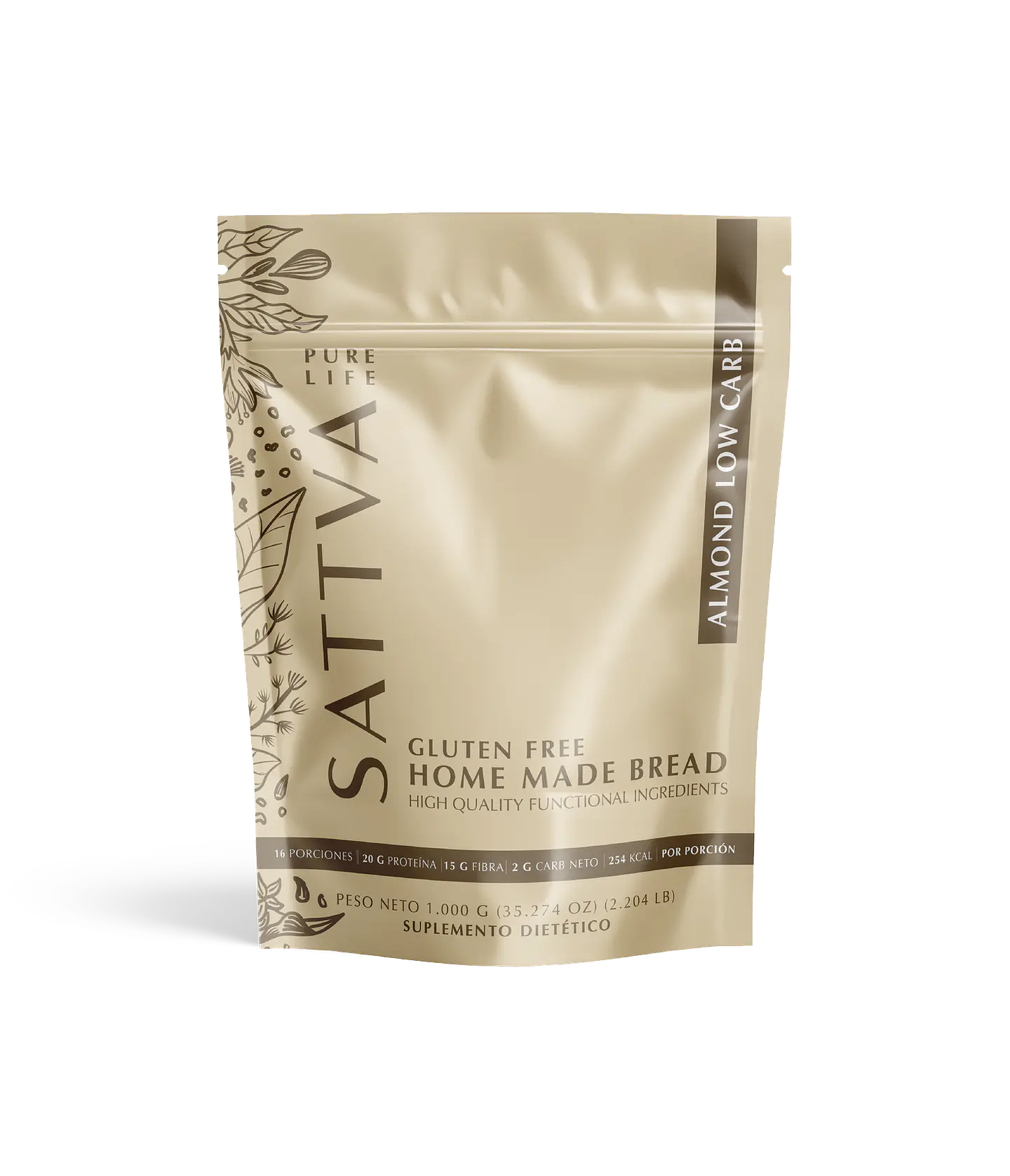 Sattva - Mezcla Pan de Almendra Keto 1000g  1