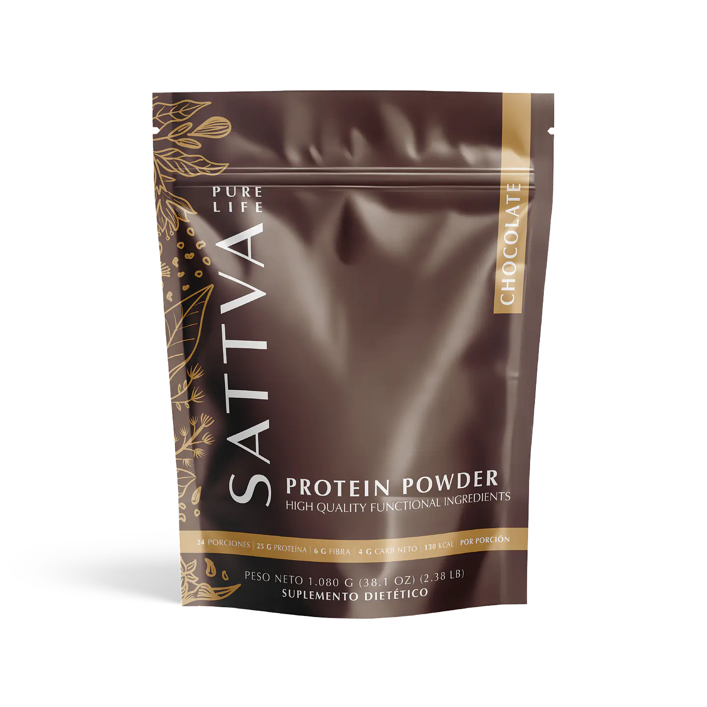 Sattva - Proteina Vegetal sabor Chocolate 1080g  1