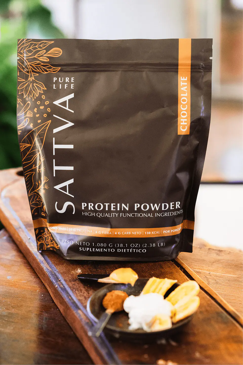 Sattva - Proteina Vegetal sabor Chocolate 1080g  3
