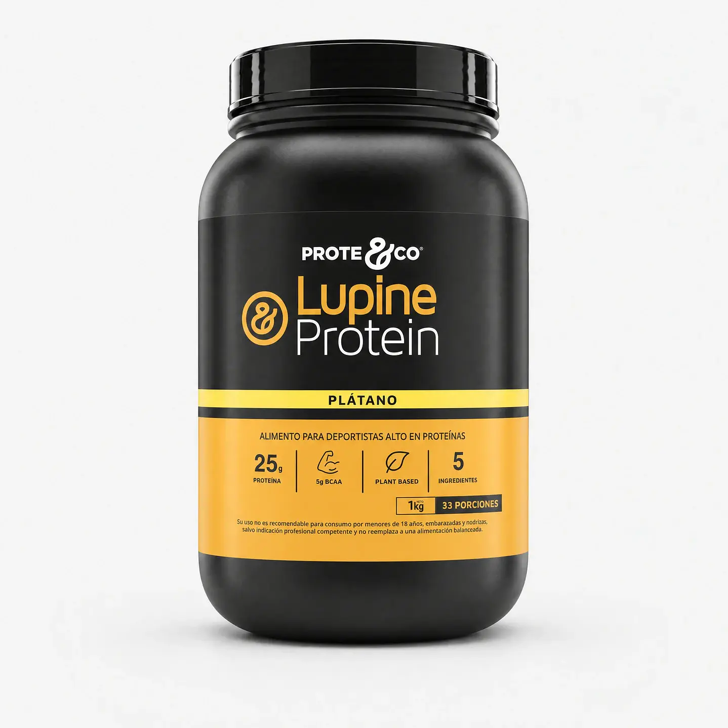Prote and Co - Proteína de Lupino sabor Platano 1k  1