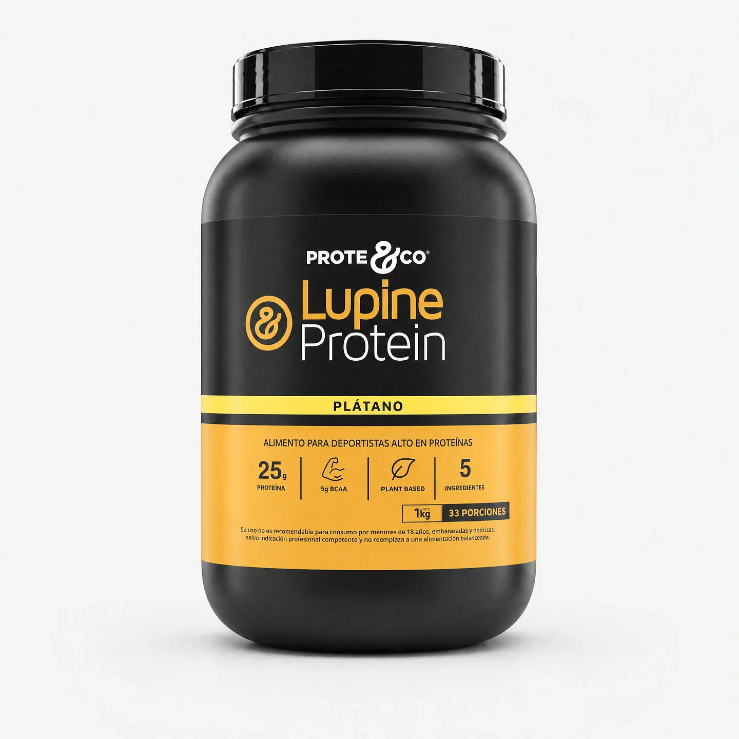 Prote and Co - Proteína de Lupino sabor Platano 1k  1