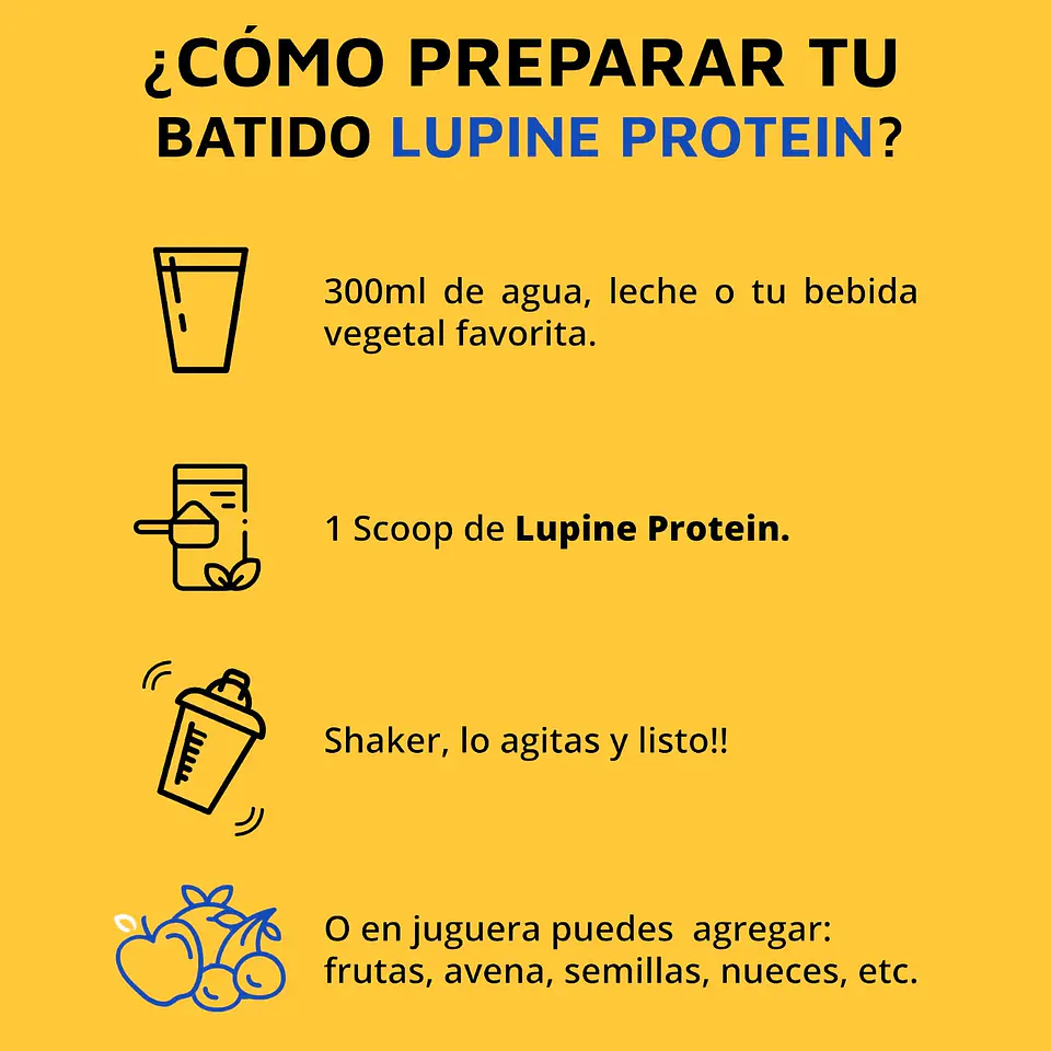 Prote and Co - Proteína de Lupino sabor Platano 1k  2