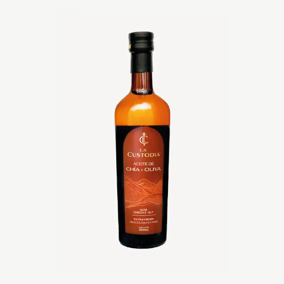La Custodia - Aceite de Chia y Oliva 500ml  1