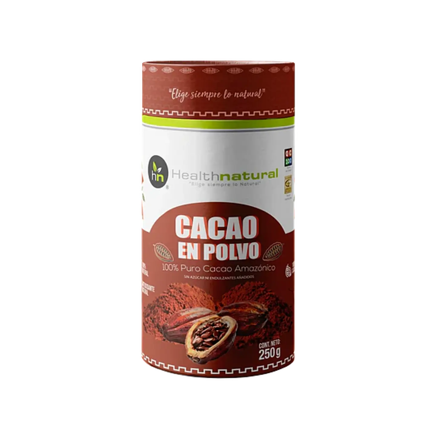 CACAO EN POLVO 250gr Health natural  1