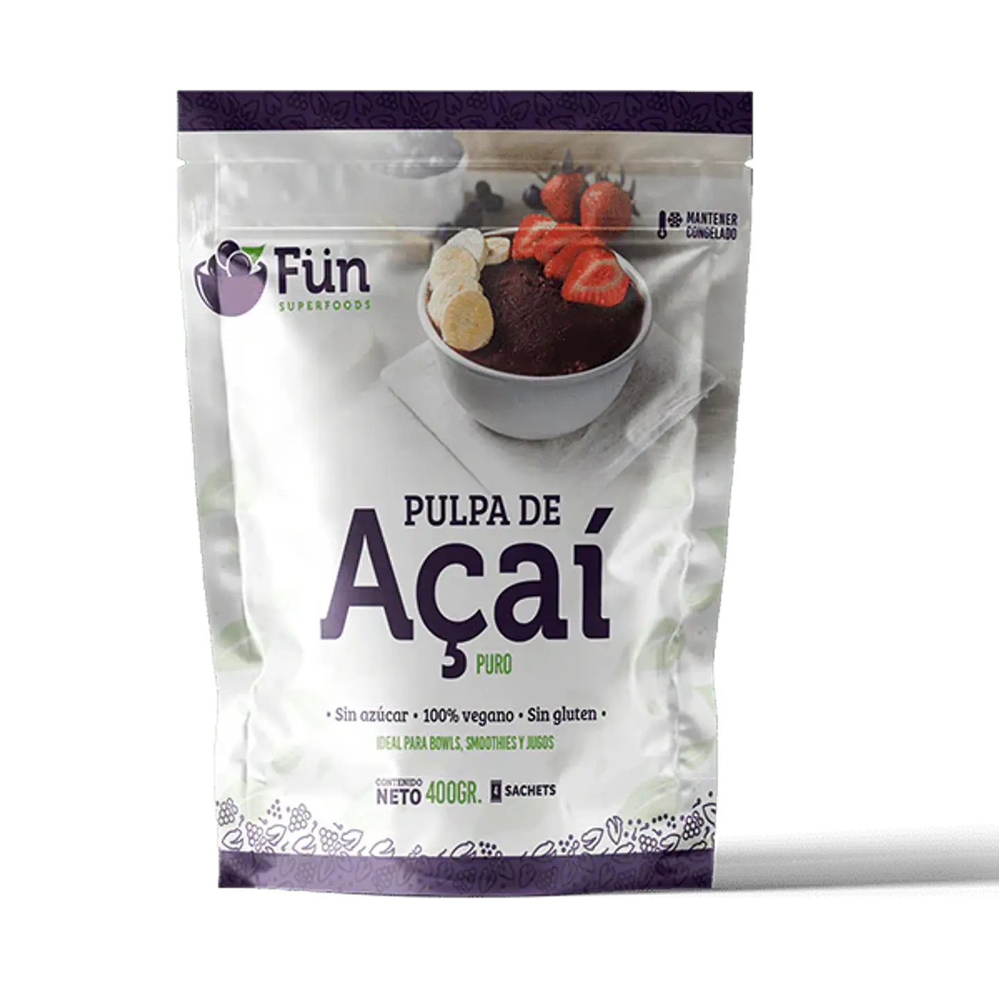 FUN - Pulpa de Acai Puro pack 4x100g  