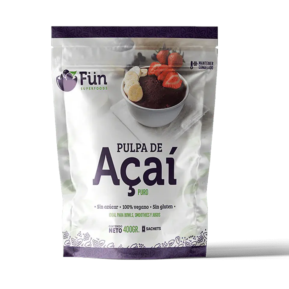 FUN - Pulpa de Acai Puro pack 4x100g  