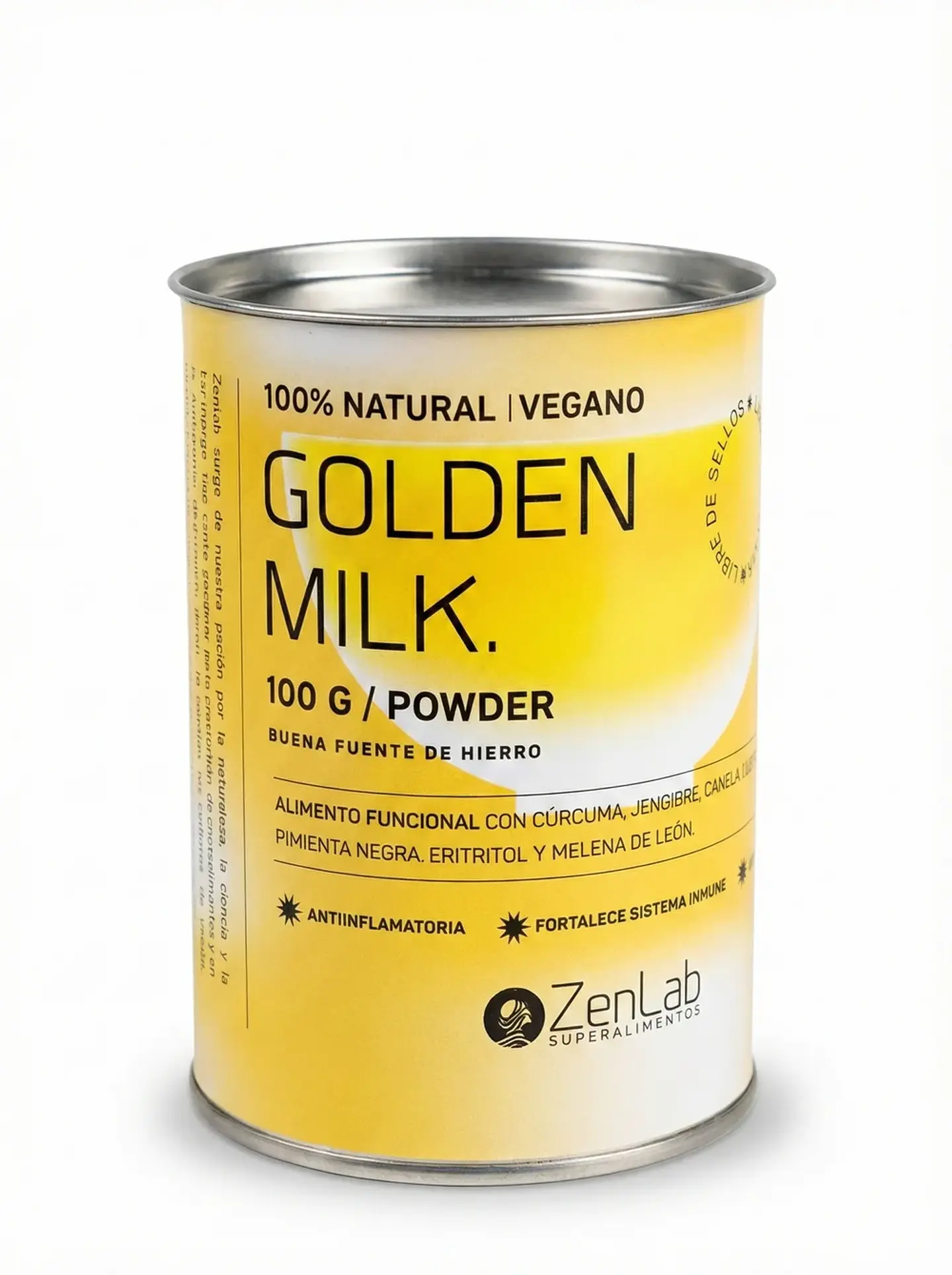ZenLab - Leche dorada con Melena de Leon 100g  1