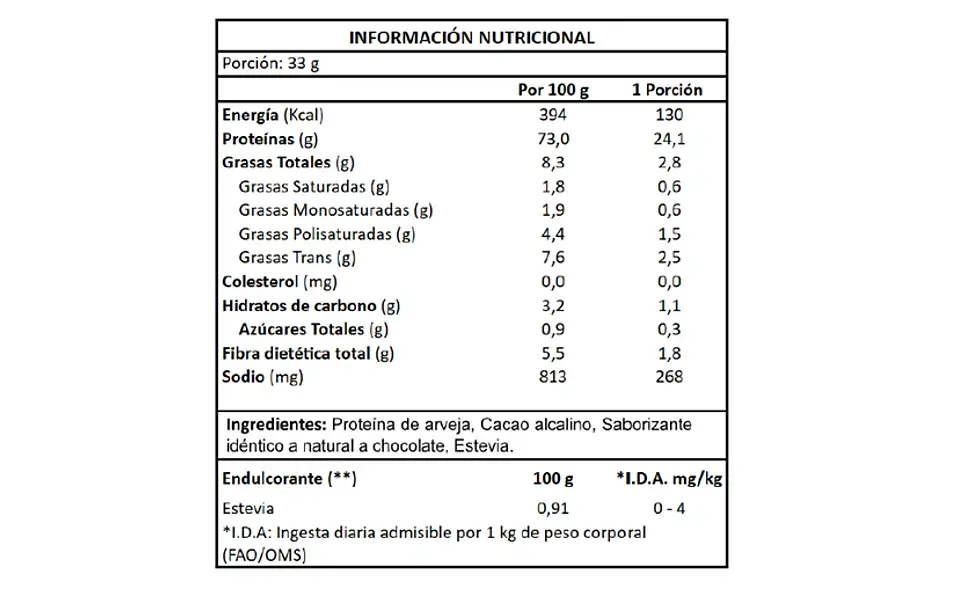 My Green Power - Proteina de arveja sabor Chocolate 1k  4