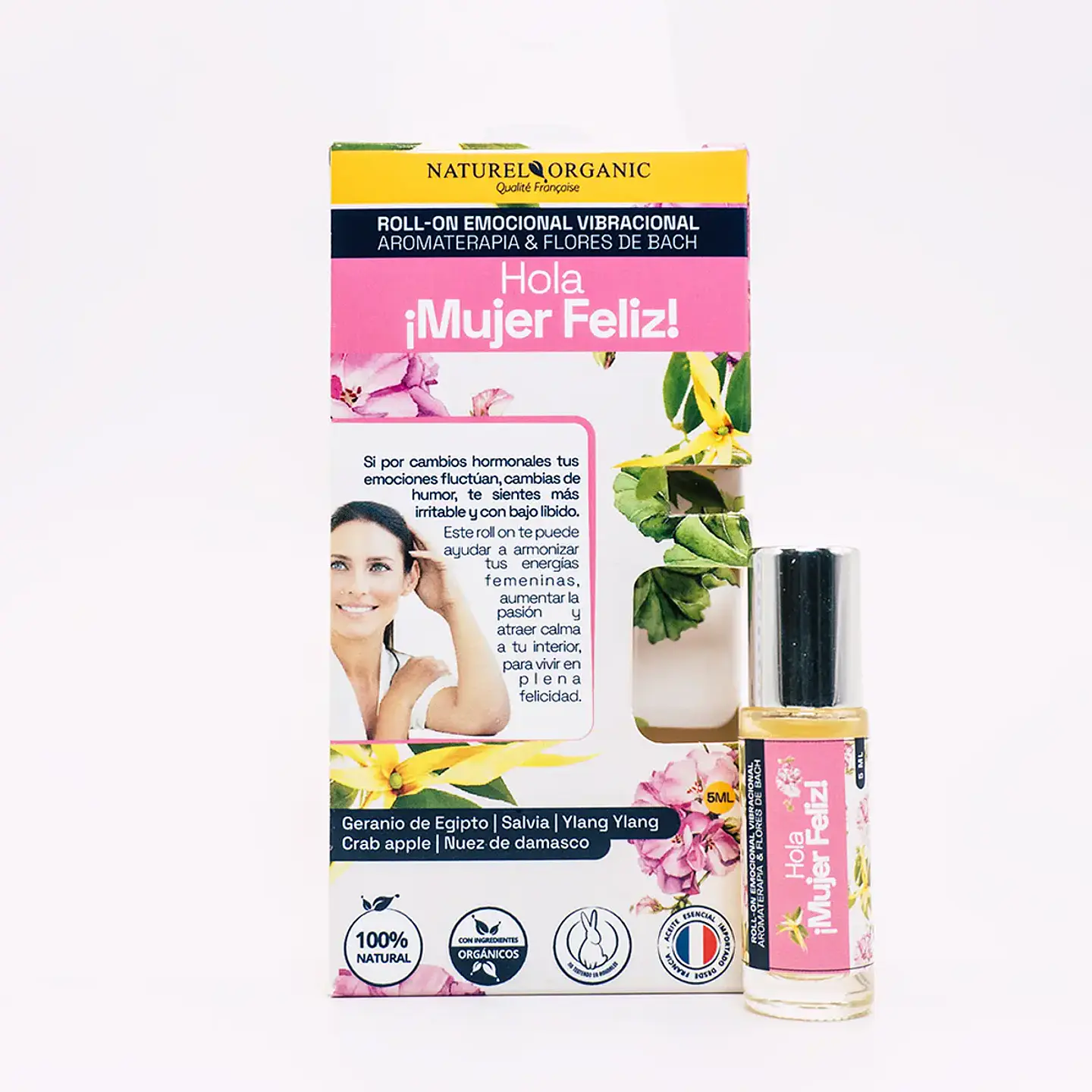 Naturel Organics - Roll-on Mujer Feliz 5ml  2
