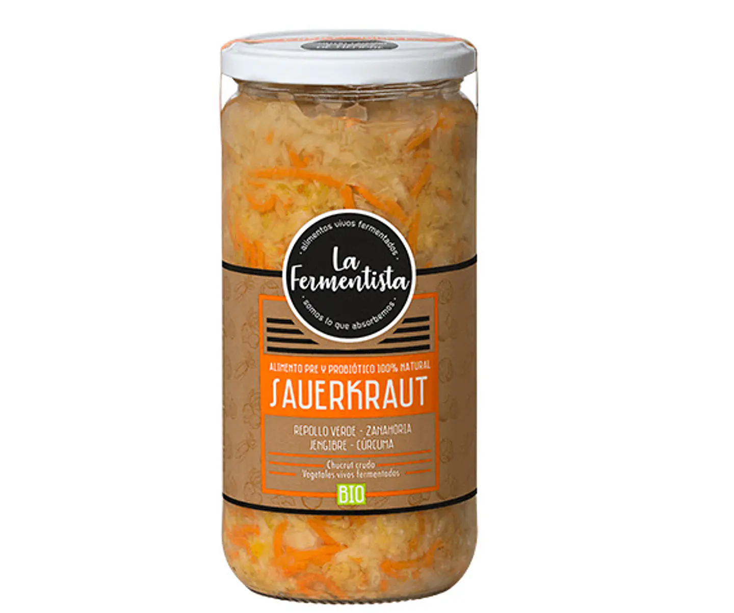 Chucrut Repollo Zanahoria Jenjibgre Curcuma 680gr Refrigerado La Fermentista . producto refigerado, con retiro en tienda  1