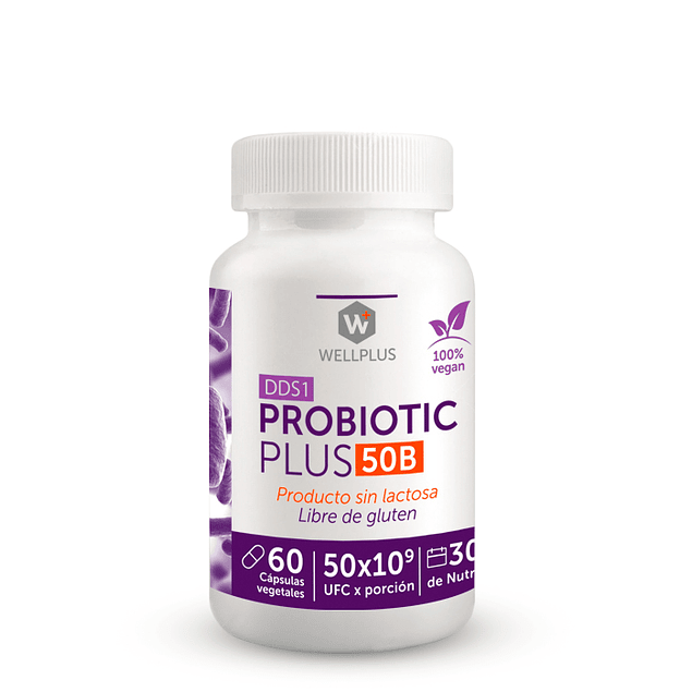 Probiotic Plus 50Billones 60 Cápsulas Refrigerado Wellplus