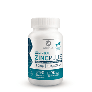 Zinc Plus 325mg 90 cápsulas  Wellplus
