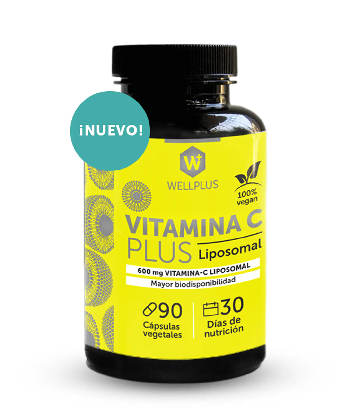 Vitamina C Plus Liposomal 90 cápsulas  Wellplus 1