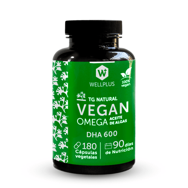 Vegan Omega DHA 600 180 Cápsulas Vegano Wellplus