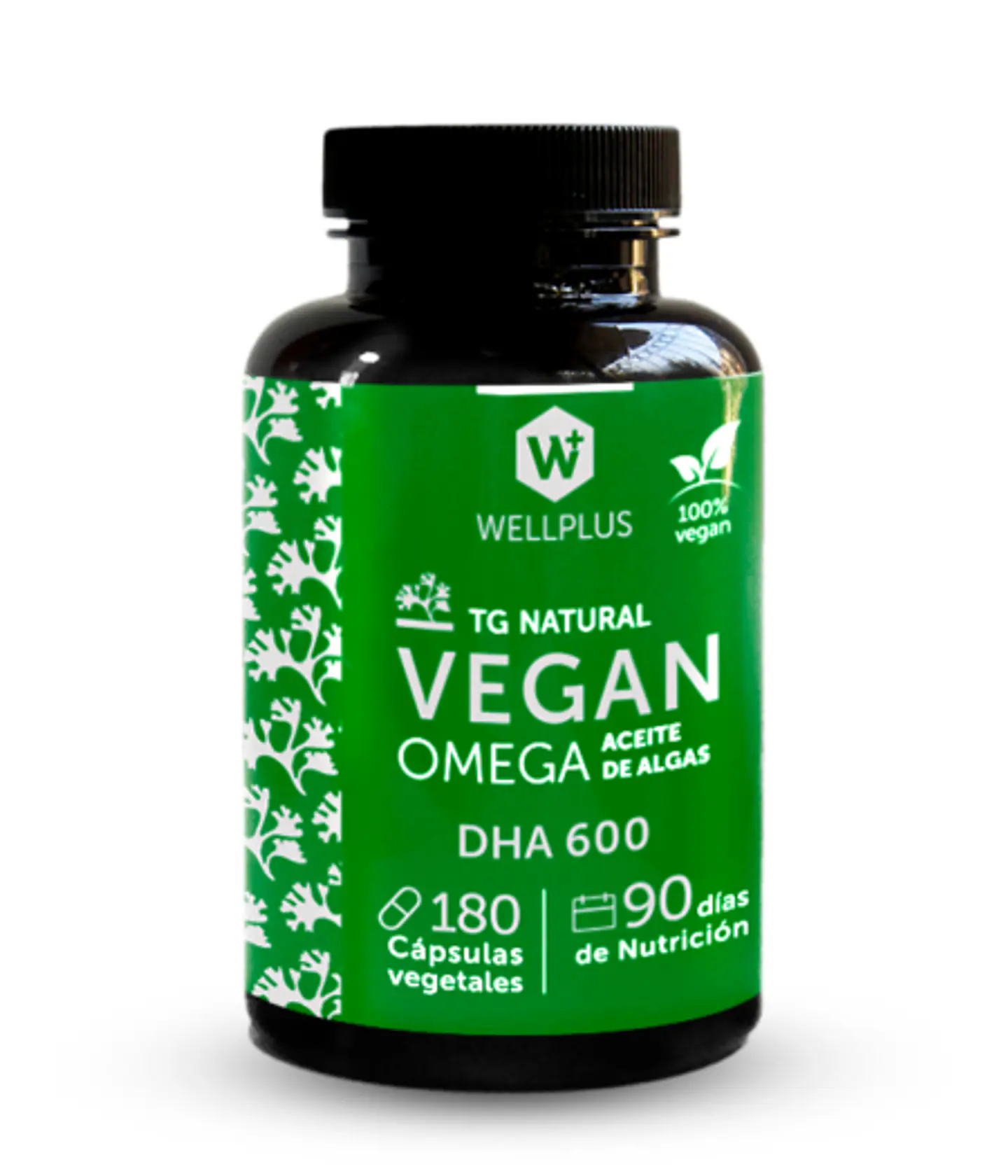 Vegan Omega DHA 600 180 Cápsulas Vegano Wellplus 1