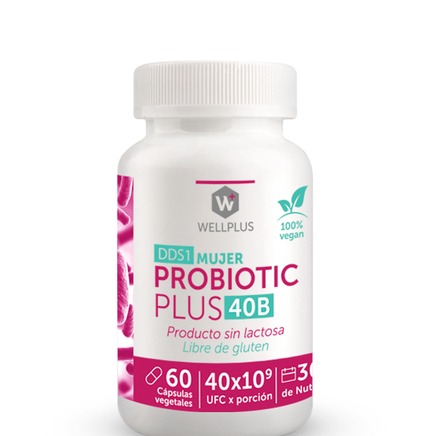 Probiotic Plus 40Billones Mujer 60 Cápsulas Refrigerado Wellplus 1