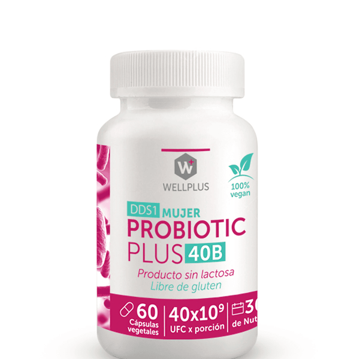 Probiotic Plus 40Billones Mujer 60 Cápsulas Refrigerado Wellplus 1