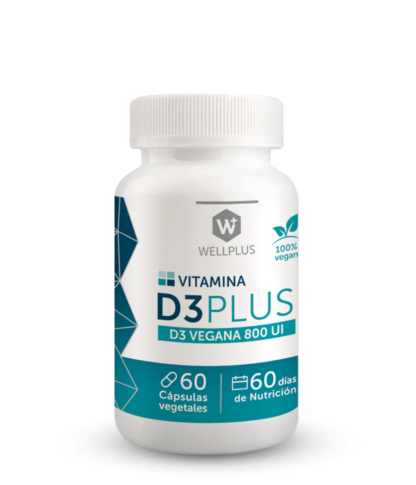 Vitamina D3 Plus Vegana 60 Cápsulas Vegano Wellplus 1
