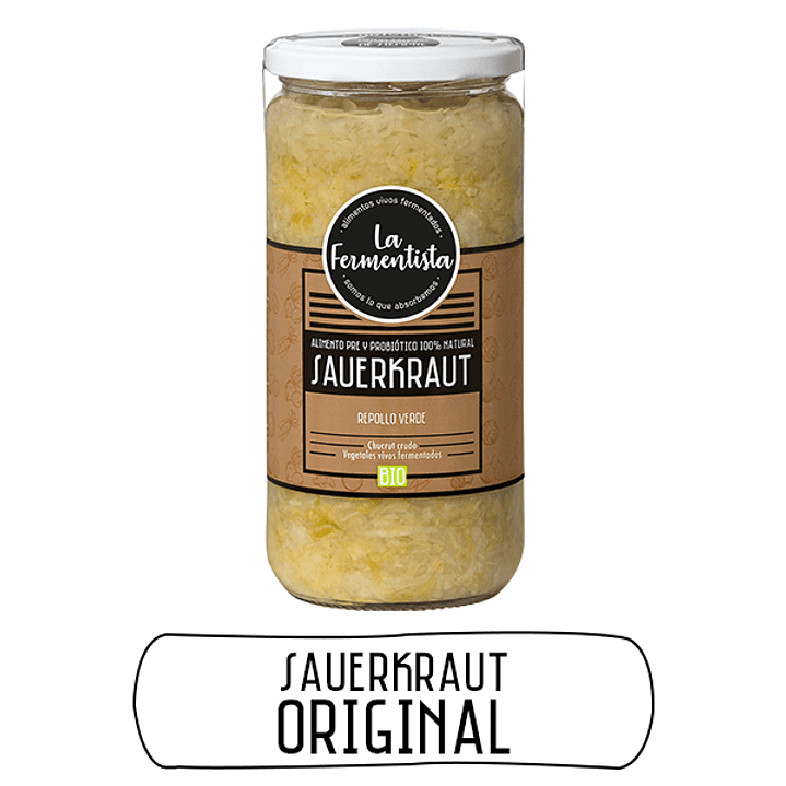 Chucrut Repollo Verde 680gr Refrigerado La Fermentista 1
