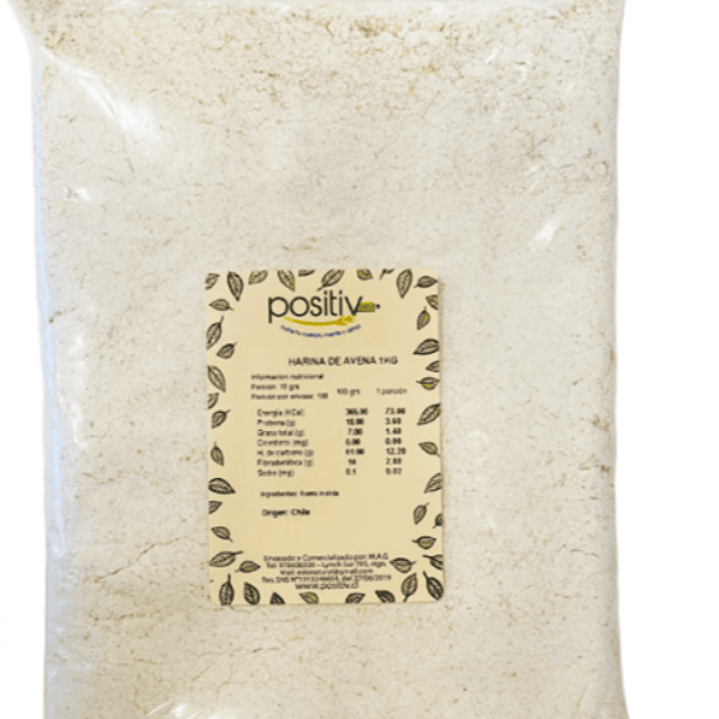 Harina de avena 1kg 1