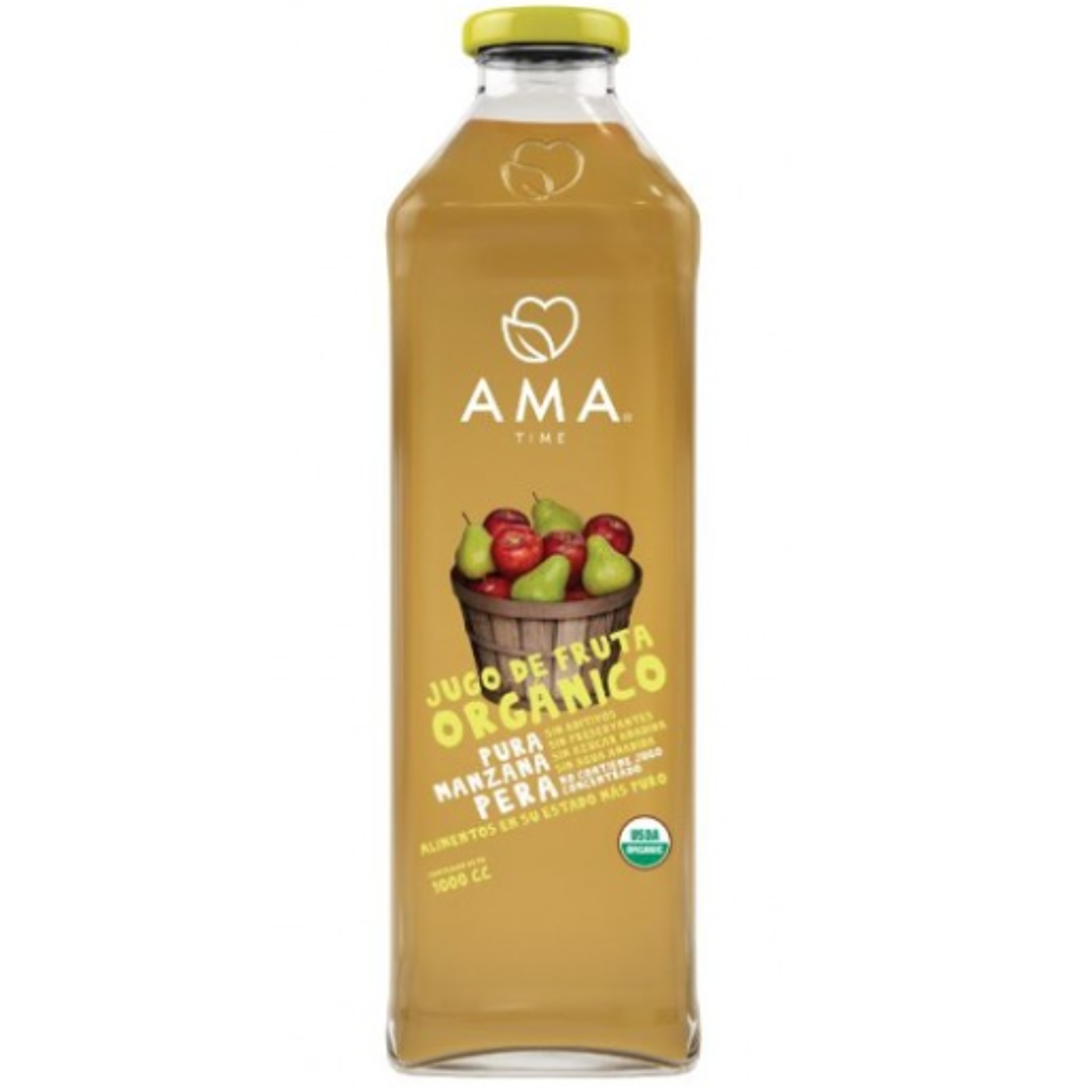 Jugo Manzana Pera 1lt Orgánico Ama 1