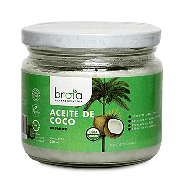 Aceite de coco 250ml Orgánico Brota 1