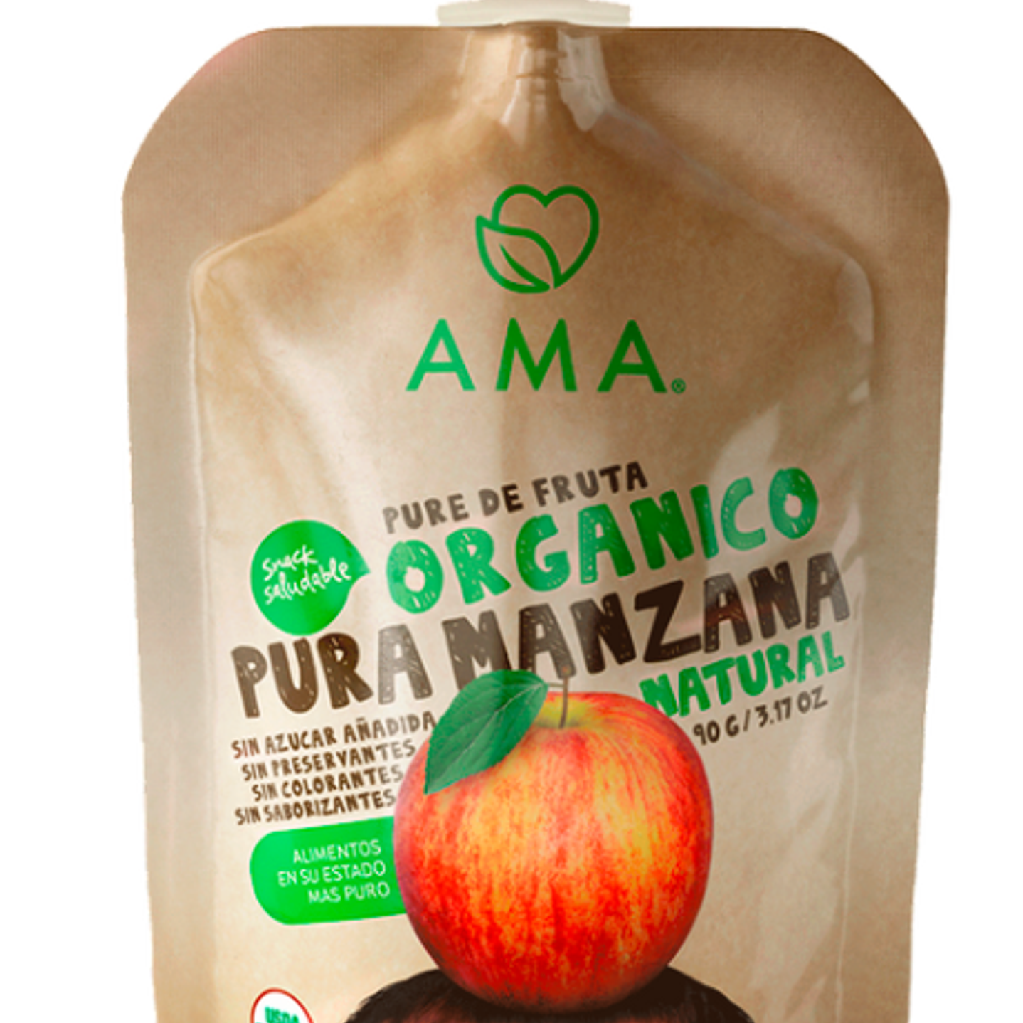 Papilla Manzana 90gr Orgánico Ama 1