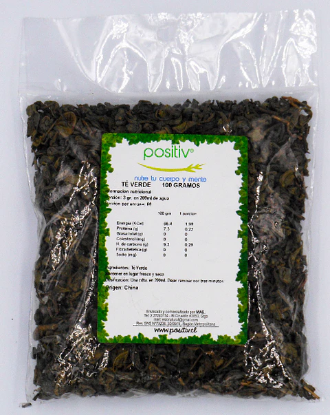 Té verde 100gr  Positiv