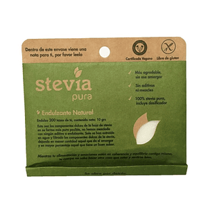 Stevia Pura 10gr  Dulzura Natural