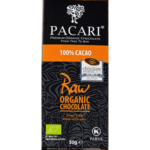 Chocolate Raw 100% 50gr Orgánico Pacari