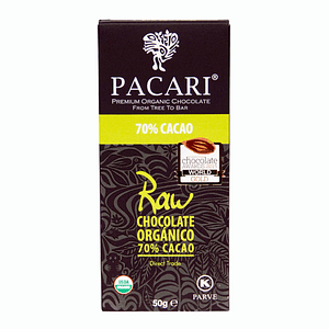 Chocolate Raw 70% 50gr Orgánico Pacari